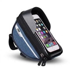 Torba na kierownicę rowerową z odłączanym uchwytem na telefon Niebieski. Niebieskie torby na ramię PRO SPORT LIGHTS, bez wzorów, na ramię, bez dodatków. Za 99.00 zł.