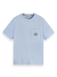 Scotch & Soda Koszulka w kolorze błękitnym rozmiar: L. Niebieskie bezrękawniki Scotch & Soda, l, bez wzorów, bez kołnierzyka, bez ramiączek. Za 97.28 zł.