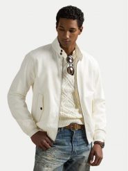 Polo Ralph Lauren Kurtka bomber 710970569002 Biały Regular Fit. Białe kurtki Polo Ralph Lauren, l, bez wzorów, z bawełny, bez kaptura. Za 1,699.00 zł.