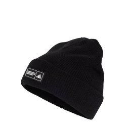 Czapka Essentials Typu Beanie Z Wywiniętym Brzegiem. Białe czapki zimowe Adidas, bez wzorów, z dzianiny. Za 89.95 zł.