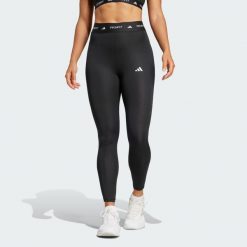 Legginsy TECHFIT 7/8. Czarne legginsy długie sportowe Adidas, xs, bez wzorów, z elastanu, z podwyższonym stanem, do biegania, techfit (adidas). Za 227.35 zł.
