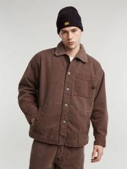 G-Star Kurtka przejściowa w kolorze brązowym rozmiar: L. Brązowe kurtki G-Star, l, bez wzorów, z polaru, bez kaptura. Za 361.13 zł.