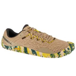 Buty do biegania męskie, Vapor Glove 6. Szare buty do biegania Merrell, bez wzorów, z gumy, bez zapięcia, do biegania. Za 449.99 zł.