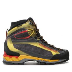 Trekkingi La Sportiva. Czarne botki sznurowane La Sportiva, bez wzorów, z gore-texu, bez obcasa, bez zapięcia. Za 1,029.00 zł.