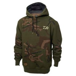 Bluza Wędkarska Z Kapturem Daiwa Camo Hoodie. Brązowe bluzy Daiwa, xl, bez wzorów, z kapturem. Za 229.99 zł.