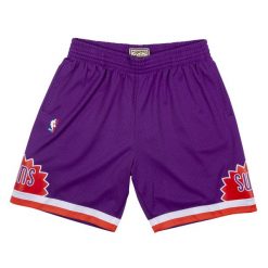 Szorty Phoenix Suns Swingman. Fioletowe szorty Mitchell & Ness, bez wzorów, sportowe. Za 397.50 zł.