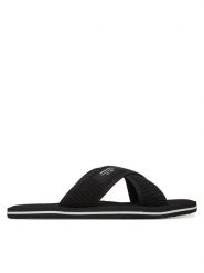 Jack&Jones Klapki Jfwkriskros 12274562 Czarny. Czarne klapki Jack&Jones, z materiału. Za 79.99 zł.