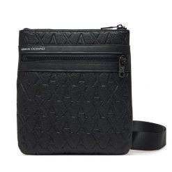 Saszetka Armani Exchange. Czarne saszetki i nerki Armani Exchange, bez wzorów. Za 449.99 zł.
