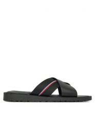 Tommy Hilfiger Klapki FM0FM05415 Czarny. Czarne klapki Tommy Hilfiger, ze skóry. Za 189.99 zł.
