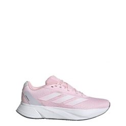 Buty Duramo SL. Białe buty do biegania Adidas, bez wzorów, z materiału, bez zapięcia, do biegania. Za 299.00 zł.