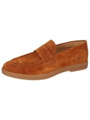 MELVIN & HAMILTON Skórzane mokasyny "Drake 3" w kolorze jasnobrązowym rozmiar: 41. Brązowe botki sznurowane Melvin & Hamilton, bez wzorów, bez obcasa, bez zapięcia. Za 434.99 zł.