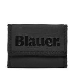 Duży Portfel Męski Blauer. Czarne portfele Blauer, bez wzorów. Za 129.99 zł.