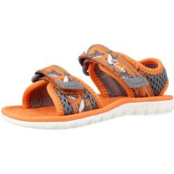 Sandały CLARKS SURFING TIDE T Pomarańczowy. Brązowe sandały Clarks, z tkaniny, bez zapięcia. Za 96.99 zł.