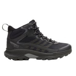 Buty trekkingowe męskie Merrell Speed Strike 2 Mid Gtx. Czarne buty turystyczne Merrell, na zimę, bez wzorów, z materiału, za kostkę, bez zapięcia, trekkingowe. Za 519.00 zł.