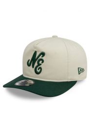 New Era Czapka z daszkiem Precurved Unstructured Golfer 60595461 Beżowy. Brązowe czapki z daszkiem New Era, bez wzorów, z bawełny. Za 129.99 zł.