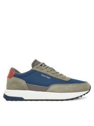 Calvin Klein Sneakersy Low Top Lace Up Repreve Mix HM0HM01714 Zielony. Zielone buty sportowe casual CALVIN KLEIN, bez wzorów, ze skóry, bez zapięcia. Za 529.99 zł.