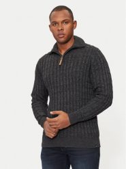 INDICODE Sweter Rufus 35-026 Szary Regular Fit. Szare swetry rozpinane INDICODE, m, bez wzorów, z bawełny, bez kołnierzyka, bez ramiączek. Za 119.99 zł.