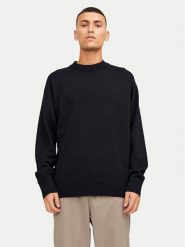 Jack&Jones Sweter Collective 12251556 Czarny Relaxed Fit. Czarne swetry rozpinane Jack&Jones, m, bez wzorów, z syntetyku, bez kołnierzyka, bez ramiączek. Za 89.99 zł.