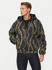 Versace Jeans Couture Kurtka puchowa 77GAUD17 Czarny Regular Fit. Czarne kurtki Versace Jeans Couture, m, bez wzorów, z jeansu, bez kaptura. Za 1,339.00 zł.