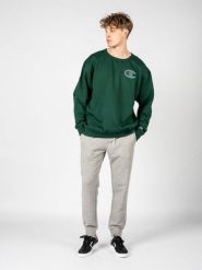 Champion Bluza "C-Neck" | HBGF88H586N8A | Mężczyzna | Zielony. Zielone bluzy Champion, m, bez wzorów, z bawełny, bez kaptura. W wyprzedaży za 129.00 zł.