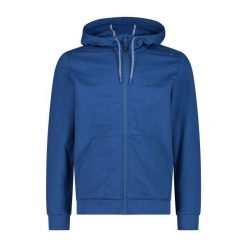 Bluza z kapturem zapinana na zamek błyskawiczny CMP. Niebieskie bluzy z kapturem CMP, bez wzorów, z materiału, z kapturem. Za 285.70 zł.