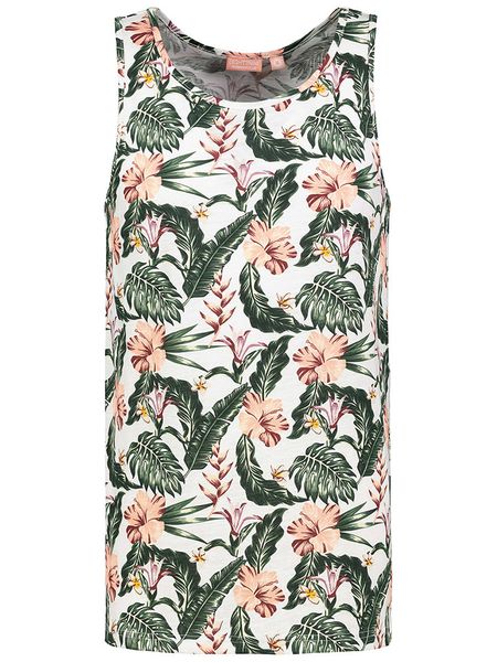 Eight2Nine Top w kolorze zielono-pomarańczowo-białym rozmiar: L. Białe bezrękawniki Eight2Nine, l, bez wzorów, z bawełny, bez kołnierzyka, bez ramiączek. Za 48.05 zł.