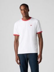 Levi's Koszulka w kolorze białym rozmiar: S. Białe bezrękawniki Levi's®, s, bez wzorów, z bawełny, bez kołnierzyka, bez ramiączek. Za 66.62 zł.