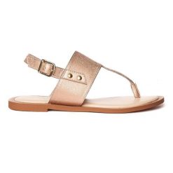 Różowe/złote sandały Różowe. Brązowe sandały Trespass, z materiału, bez zapięcia. Za 209.99 zł.