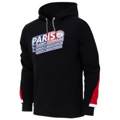 Bluza z kapturem PSG dla dorosłych. Czarne bluzy z kapturem PSG, m, bez wzorów, z kapturem. Za 259.99 zł.