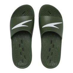 Klapki basenowe antypoślizgowe męskie Speedo Slide. Zielone klapki Speedo. Za 182.84 zł.
