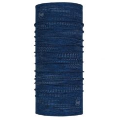 Chusta sportowa unisex Buff® Dryflx R_Blue wielofunkcyjna z odblaskami. Niebieskie szaliki Buff, bez wzorów. Za 128.00 zł.