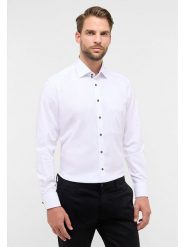 Eterna Koszula - Comfort fit - w kolorze białym rozmiar: 45. Białe koszule Eterna, bez wzorów, z bawełny, bez kołnierzyka, bez ramiączek. Za 121.99 zł.