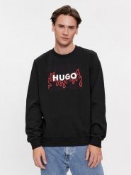 Hugo Bluza Duragol 50506990 Czarny Regular Fit. Czarne bluzy Hugo, m, bez wzorów, z bawełny, bez kaptura. Za 279.99 zł.