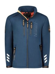 Geographical Norway Kurtka softshellowa "Richywood" w kolorze niebieskim rozmiar: XL. Niebieskie kurtki outdoor i hardshell Geographical Norway, xl, bez wzorów, bez kaptura. Za 267.92 zł.