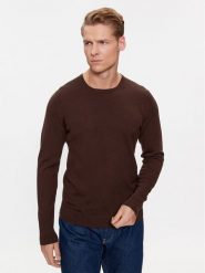 Calvin Klein Sweter Superior K10K109474 Brązowy Regular Fit. Brązowe swetry rozpinane CALVIN KLEIN, m, bez wzorów, z wełny, bez kołnierzyka, bez ramiączek. Za 539.99 zł.