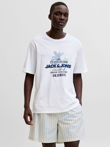 Jack & Jones Koszulka "Gradient" w kolorze białym rozmiar: XXL. Białe bezrękawniki Jack & Jones, xxl, bez wzorów, z bawełny, bez kołnierzyka, bez ramiączek. Za 46.95 zł.