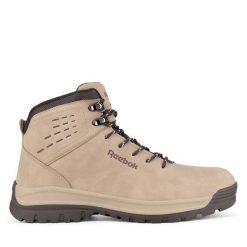 Trekkingi Reebok. Brązowe trekkingi Reebok, bez wzorów, bez zapięcia. Za 329.99 zł.
