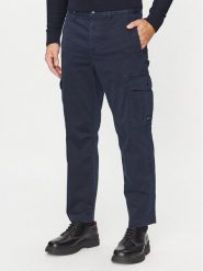 Boss Spodnie materiałowe Sisla-5-Cargo 50501614 Granatowy Regular Fit. Niebieskie spodnie materiałowe Boss, m, bez wzorów, z bawełny. Za 359.99 zł.