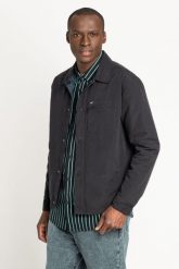 LEE REVERSIBLE COACH JKT MĘSKA KURTKA PRZEJŚCIOWA BLACK L88DCV01 112123732. Czarne kurtki Lee, l, bez wzorów, bez kaptura. Za 359.99 zł.