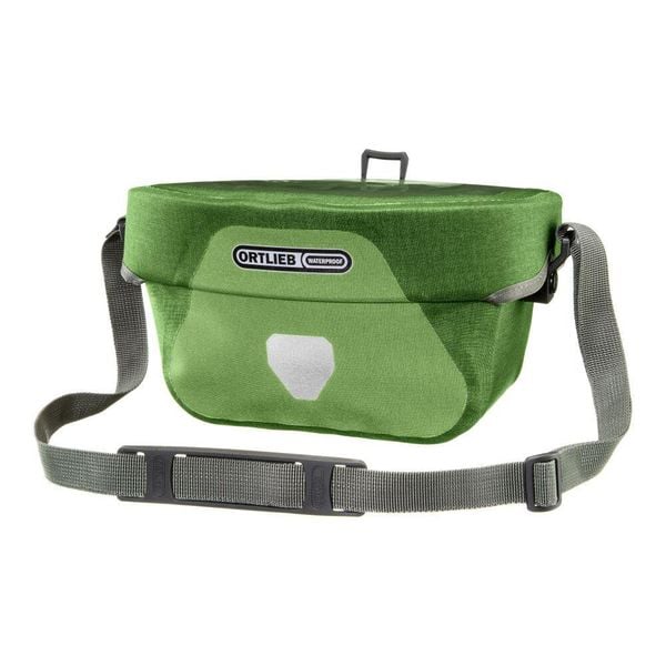 Torba Na Kierownicę Ortlieb Ultimate Six Plus 5L Green Bez Mocowania. Zielone torby na ramię Ortlieb, bez wzorów, z materiału, na ramię, bez dodatków. Za 369.90 zł.