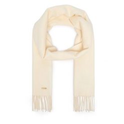 Szalik BOSS. Białe szaliki Boss, bez wzorów. Za 349.99 zł.