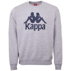 Kappa Sertum RN Sweatshirt, męska bluza. Szare bluzy bez kaptura Kappa, m, bez wzorów, z bawełny, bez kaptura. Za 218.80 zł.
