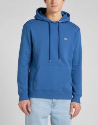 LEE PLAIN HOODIE MĘSKA BLUZA Z KAPTUREM BLUE UNION L80YSPUF 112145595. Niebieskie bluzy Lee, l, bez wzorów, z kapturem. Za 189.99 zł.
