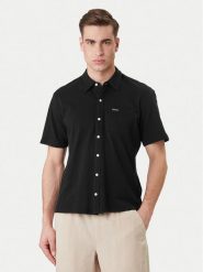 Guess Jeans Koszula M6GP02 KE731 Czarny Regular Fit. Czarne koszule Guess Jeans, m, z aplikacjami, z bawełny, bez kołnierzyka, bez ramiączek. Za 279.99 zł.