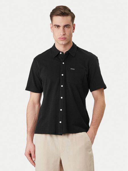 Guess Jeans Koszula M6GP02 KE731 Czarny Regular Fit. Czarne koszule Guess Jeans, m, z aplikacjami, z bawełny, bez kołnierzyka, bez ramiączek. Za 279.99 zł.