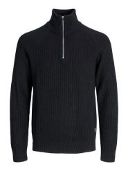 Jack & Jones Sweter w kolorze czarnym rozmiar: L. Czarne swetry nierozpinane Jack & Jones, l, bez wzorów, z bawełny, bez kołnierzyka, bez ramiączek. Za 109.95 zł.