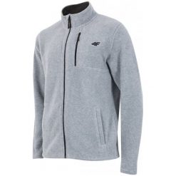 4F Bluza Męska H4Z17 plm001 Jasny Szary Melanż S. Bluzy bez kaptura marki 4F. W wyprzedaży za 89.00 zł.