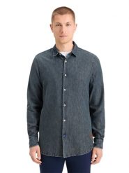 Scotch & Soda Koszula dżinsowa w kolorze granatowym rozmiar: L. Niebieskie koszule Scotch & Soda, l, bez wzorów, z bawełny, bez kołnierzyka, bez ramiączek. Za 176.91 zł.