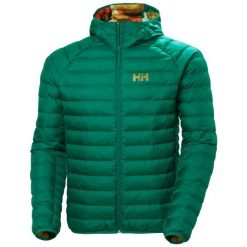 Kurtka z kapturem Helly Hansen Banff. Zielone kurtki Helly Hansen, bez wzorów, z materiału, z kapturem. W wyprzedaży za 598.45 zł.