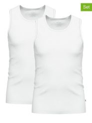 Seidensticker Podkoszulki (2 szt.) w kolorze białym rozmiar: XXL. Białe podkoszulki Seidensticker, xxl, bez wzorów, bez ramiączek. Za 73.99 zł.